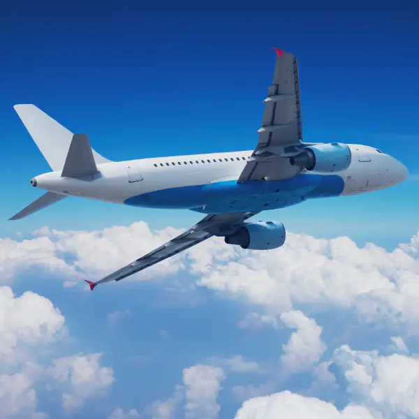 Plane flighing into the distance